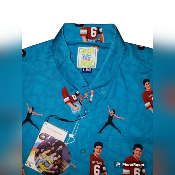 RSVLTS Saved By The Bell Mens Beach Slater Shirt - Picture 4 of 7